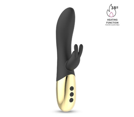 Leums Vibrador Rabbit con Función de Calor Punto G USB Magnético