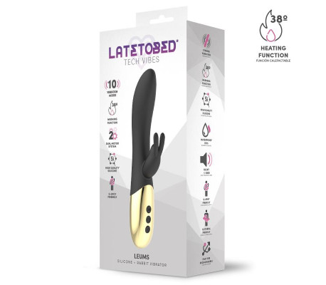 Leums Vibrador Rabbit con Función de Calor Punto G USB Magnético