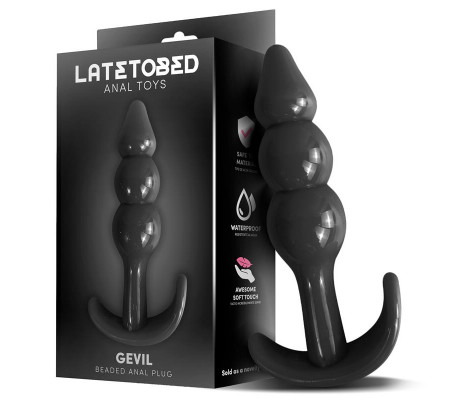 Gevil Plug Anal en Ancla Negro