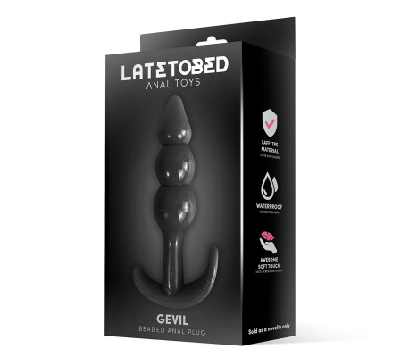 Gevil Plug Anal en Ancla Negro