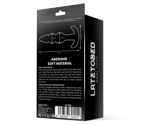 Gevil Plug Anal en Ancla Negro