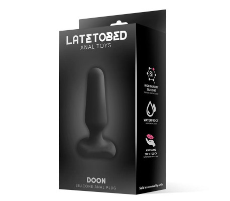 Doon Plug Anal de Silicona Negro