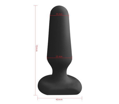 Doon Plug Anal de Silicona Negro