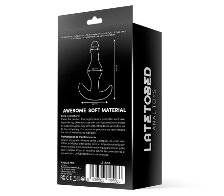 Deen Plug Anal de Silicona Base en Ancla