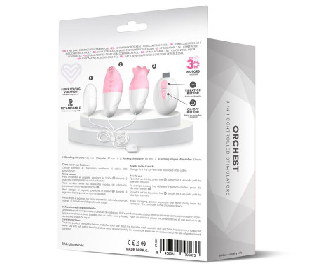Orchest Estimulador 3 in 1 con Control Remoto