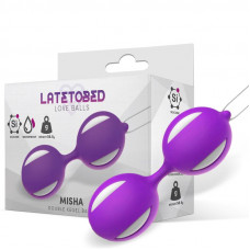 Misha Bola de Kegel Doble Silicona Púrpura