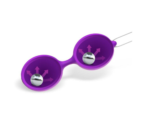 Misha Bola de Kegel Doble Silicona Púrpura