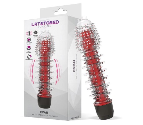 Evan Vibrador Multi Velocidad Rojo