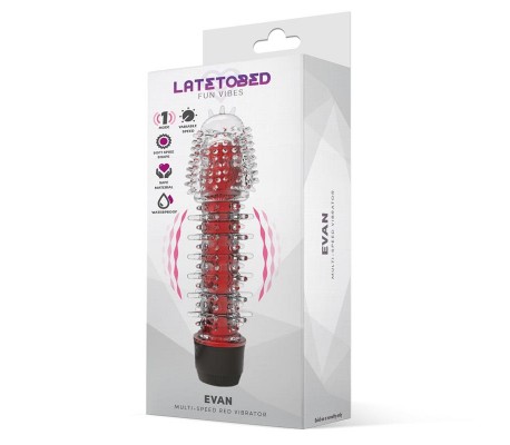 Evan Vibrador Multi Velocidad Rojo