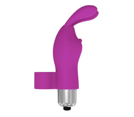 Fingyhop Bala Vibradora con Conejito Silicona Púrpura