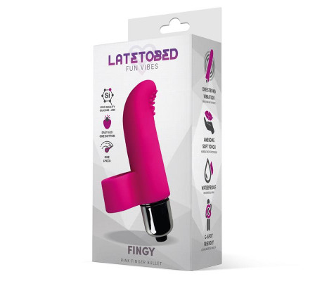 Fingy Bala Vibradora para el Dedo Silicona Rosa