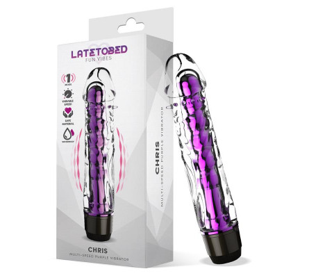 Chris Vibrador Multi-Velocidad Púrpura