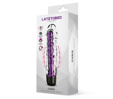 Chris Vibrador Multi-Velocidad Púrpura