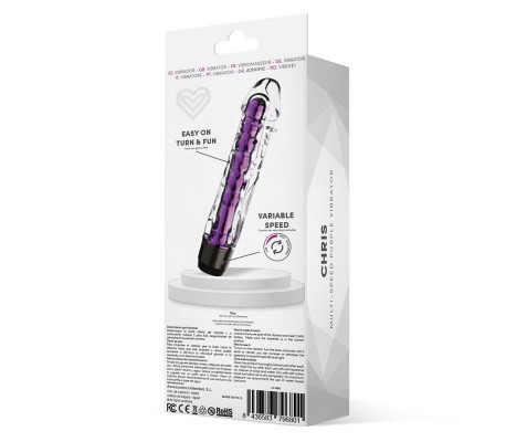 Chris Vibrador Multi-Velocidad Púrpura
