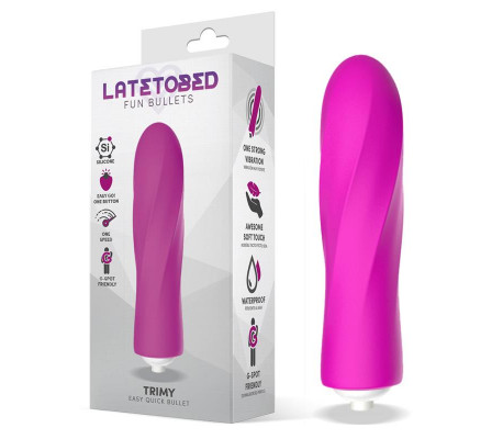 Trimy Bala Vibradora Easy Quick Silicona Rosa