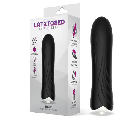 Bilie Bala Vibradora Easy Quick Silicona Negro