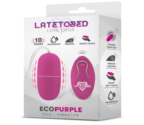 Ecopurple Huevo Vibrador con Control Remoto