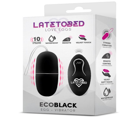 Ecoblack Huevo Vibrador con Control Remoto