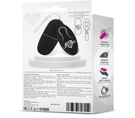Ecoblack Huevo Vibrador con Control Remoto