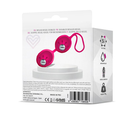 Geisha Bolas Kegel Doble Rose Red 70 gr
