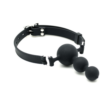 Rimba Latex Play Mordaza Con 3 Bolas