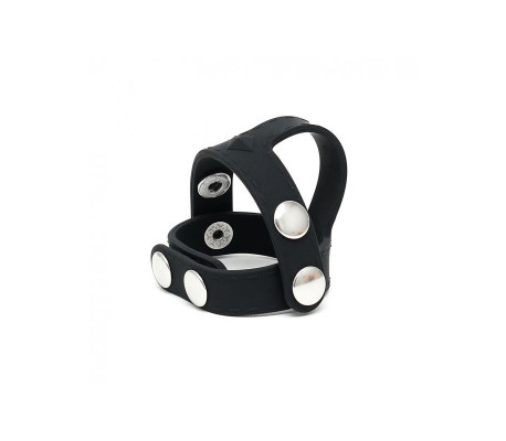 Rimba Latex Play Anillo para el Pene y los Testículos Ajustable