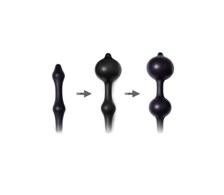 Plug Anal Inflable con Doble Bomba