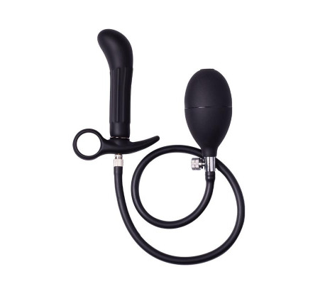 Plug Anal Inflable con Bomba Negro
