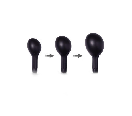 Plug Anal Inflable con Bomba Negro
