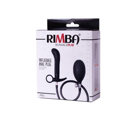 Plug Anal Inflable con Bomba Negro
