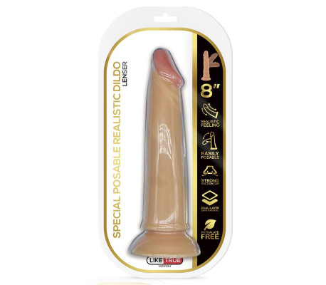 Lenser Dildo Realista Articulable-Posable 8 Natural