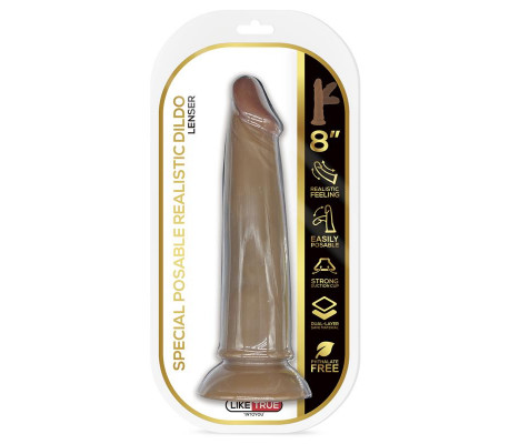 Lenser Dildo Realista Articulable-Posable Dildo 8 Marrón