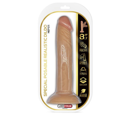 Neper Dildo Realista Articulable-Posable 8.7 Natural