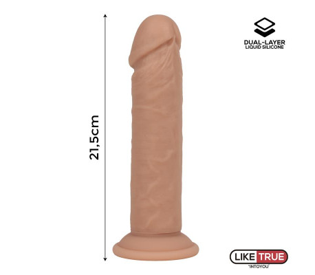 Dildo Realista Silicona Líquida Dual Layer 8.5