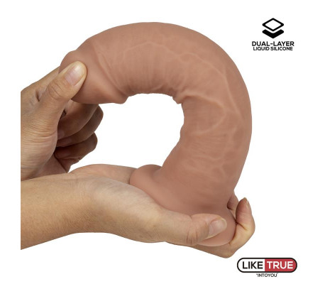Dildo Realista Silicona Líquida Dual Layer 8.25