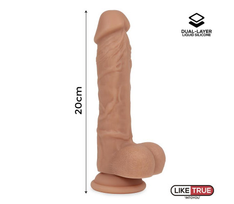 Dildo Realista Silicona Líquida Dual Layer 8