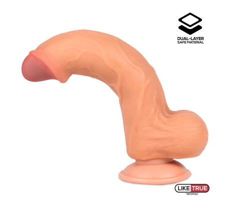 Dildo Realista Dual Layer Retractil 8.7