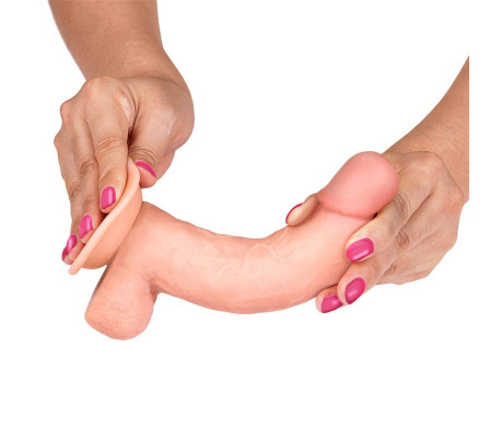 Slidy Dildo Realista Dual Layer Retráctil y Orientable 8