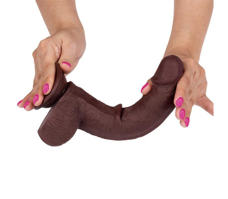 Slidy Dildo Realista Dual Layer Retráctil y Orientable 9