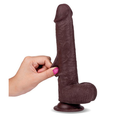 Slidy Dildo Realista Dual Layer Retráctil y Orientable 9