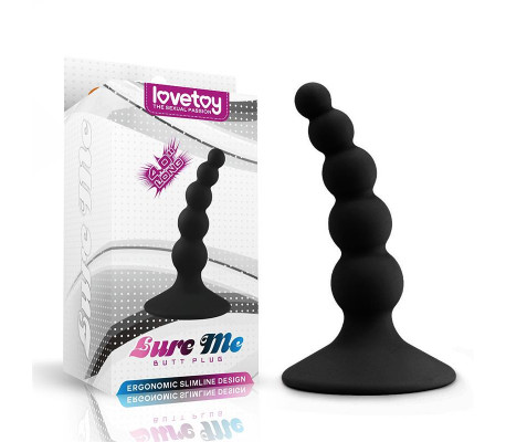 Plug Anal Lure Me Silicona Negro