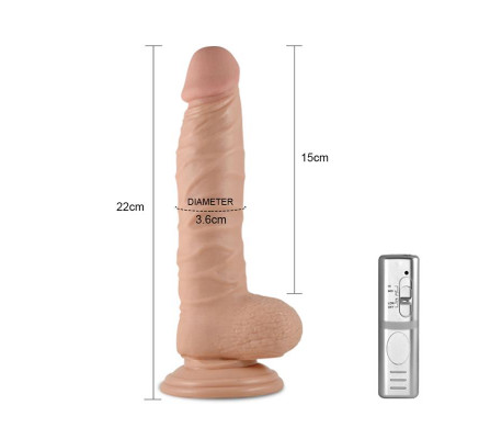 Dildo Real Extreme con Vibración 8.5 Natural