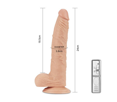 Dildo Real Extreme con Vibración 9.5 Natural