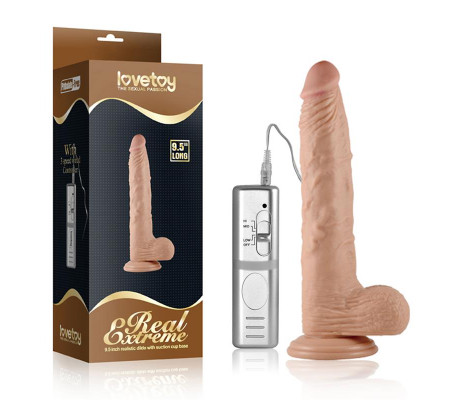 Dildo Real Extreme con Vibración 9.5 Natural