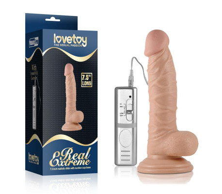 Dildo Real Extreme con Vibración 7.5 Natural
