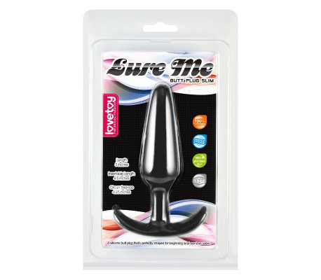 Plug Anal Lure Me Talla L Negro