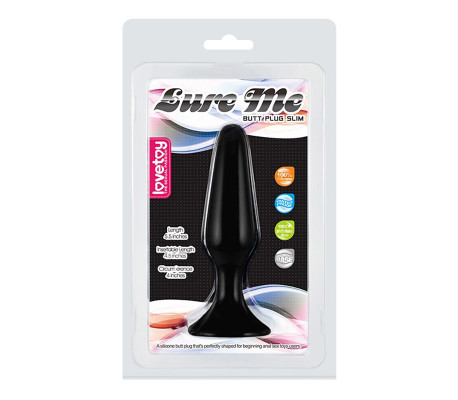 Plug Anal Lure Me Talla L Negro