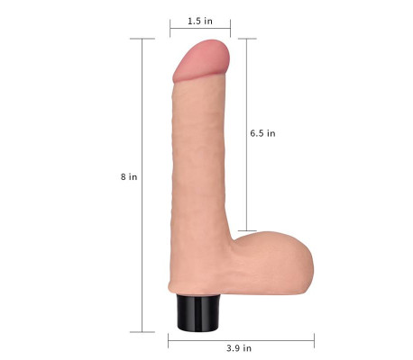 Vibrador Real Softee 8 Natural