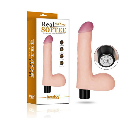 Vibrador Real Softee 8 Natural