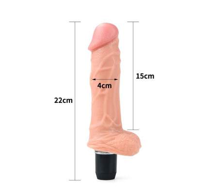 Dildo Flexi 9 con Vibración Natural